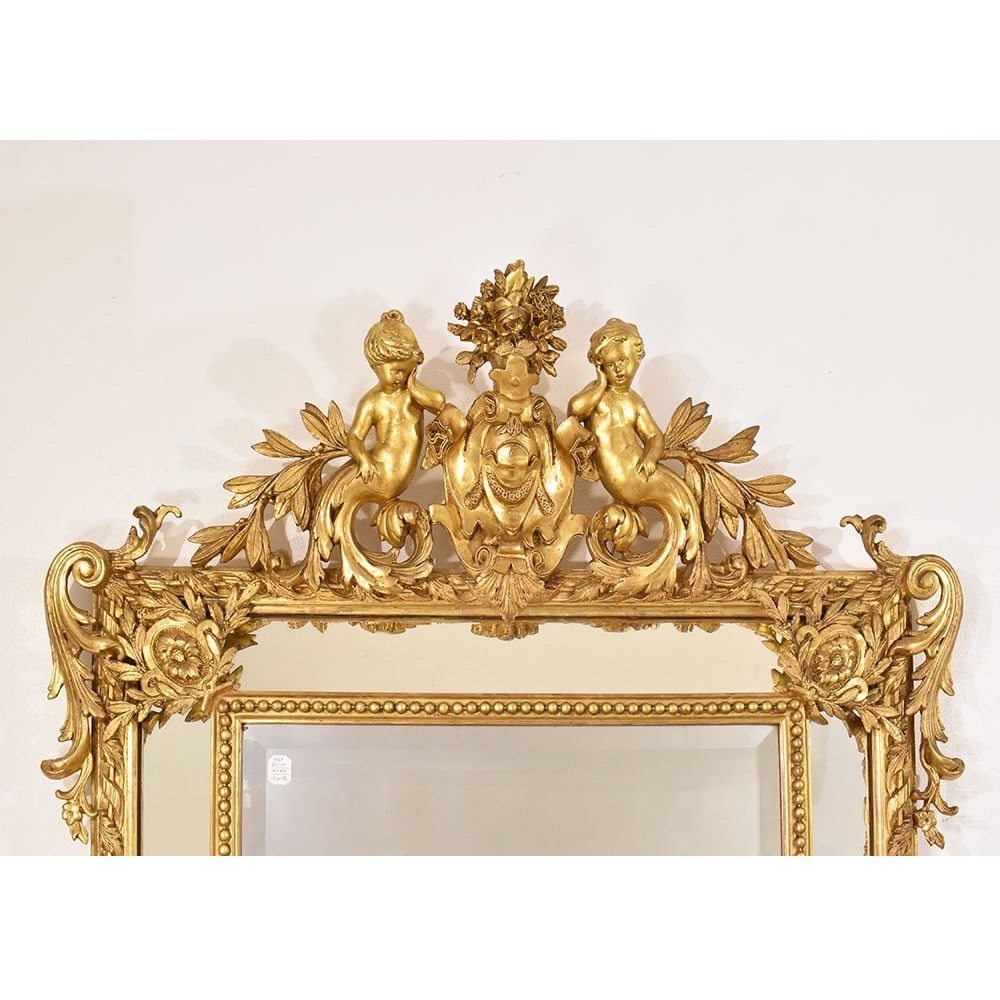 SPCP176 1 antique gold leaf mirror antique louis philippe mirror XIX.jpg